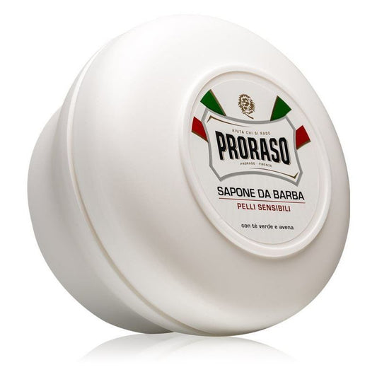 Proraso Gentle Shaving Soap Bowl: Green Tea & Oat for Sensitive Skin