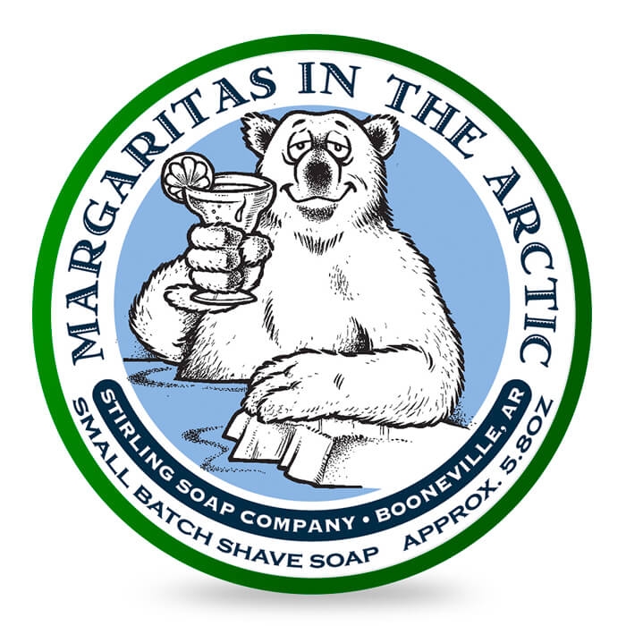 Stirling Margaritas Arctic Tallow Shaving Soap 5.8oz - Refreshing Icy Lather