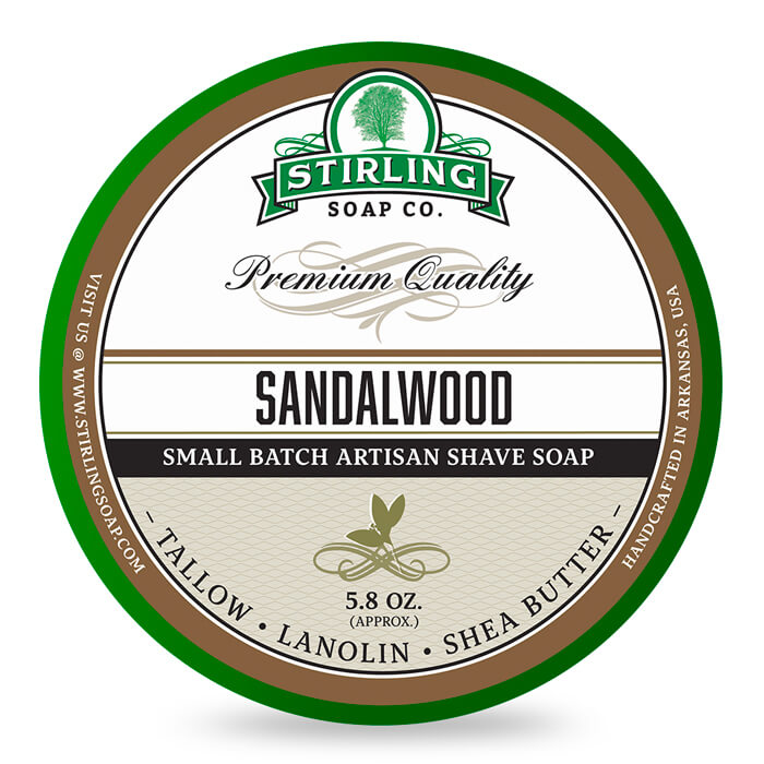 Experience Luxurious Shaves with Stirling Hawaiian Sandalwood Shaving Soap 5.8 oz