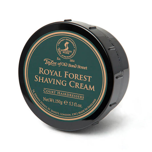 Taylor of Old Bond Street Royal Forest Shaving Cream - Luxurious 150g Smooth Shave