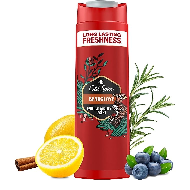 Old Spice Bearglove 2-in-1 Men's Refreshing Hair & Body Wash