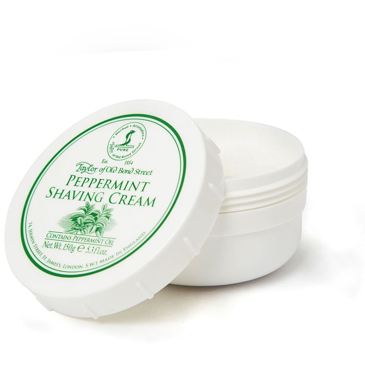 Taylor of Old Bond Street Peppermint Shaving Cream: Rich Lather, Cool Shave
