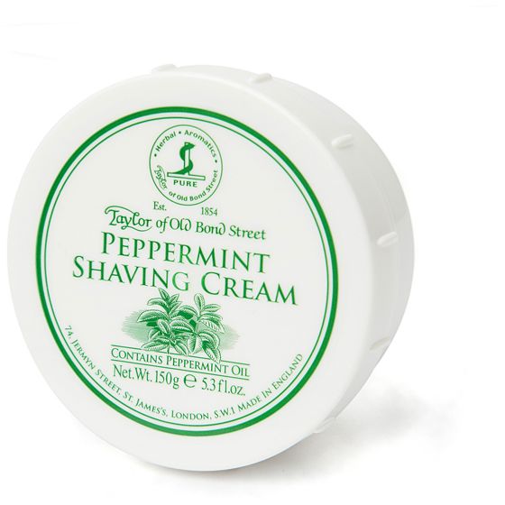 Taylor of Old Bond Street Peppermint Shaving Cream: Rich Lather, Cool Shave