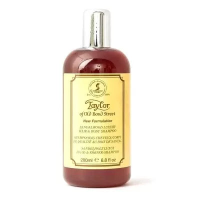 Luxury Sandalwood Hair & Body Shampoo 200ml by Taylor of Old Bond Street