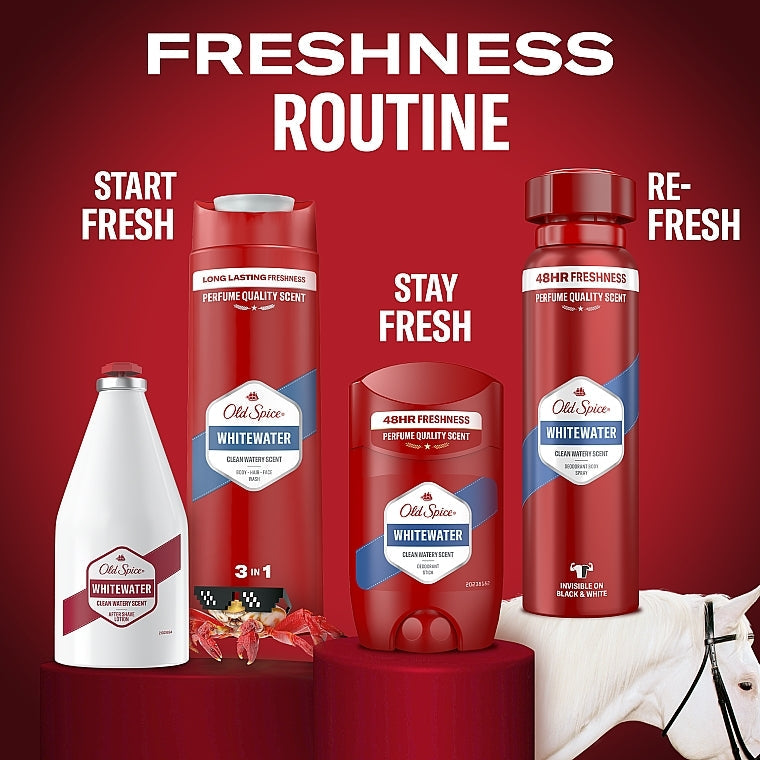 Old Spice Whitewater After Shave Lotion for Men – Refreshing Clean Scent