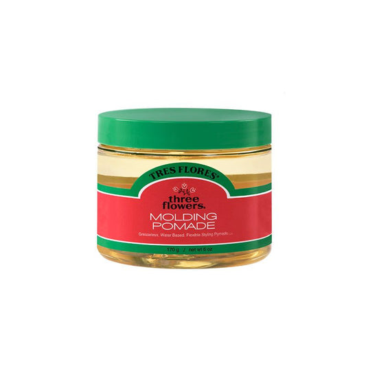 Tres Flores Classic Molding Pomade: Strong Hold, Natural Finish, Enriched with Botanicals, 6 oz
