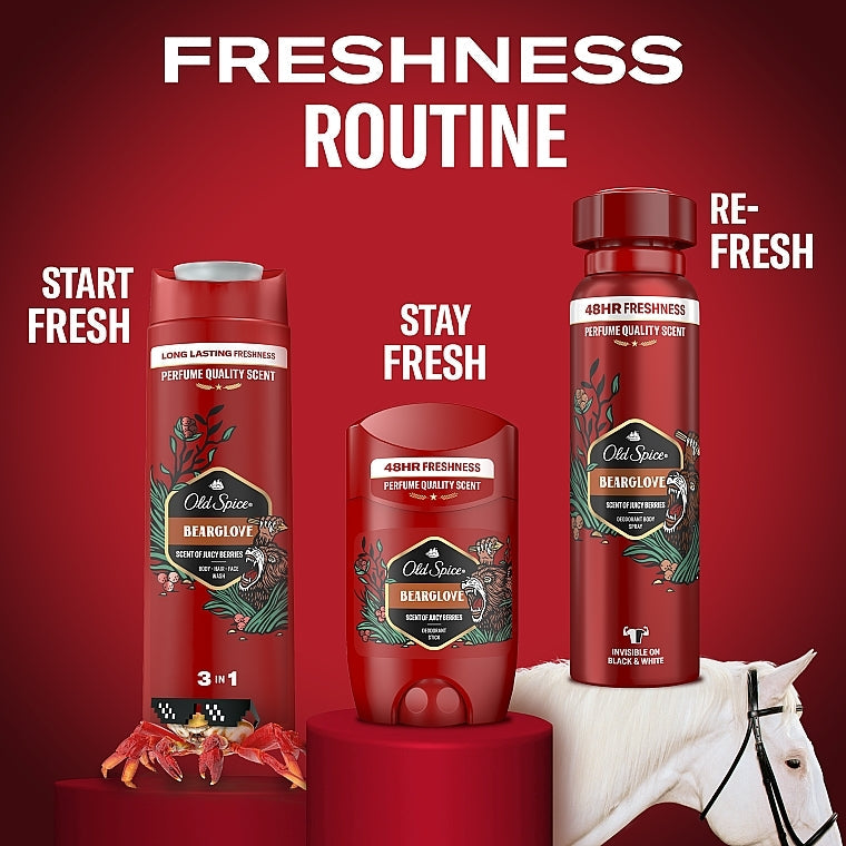 Old Spice Bearglove 2-in-1 Men's Refreshing Hair & Body Wash