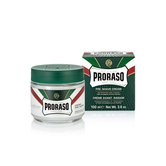 Proraso Green Line Pre-Shave Cream, Eukalyptus & Mentol, 300ml