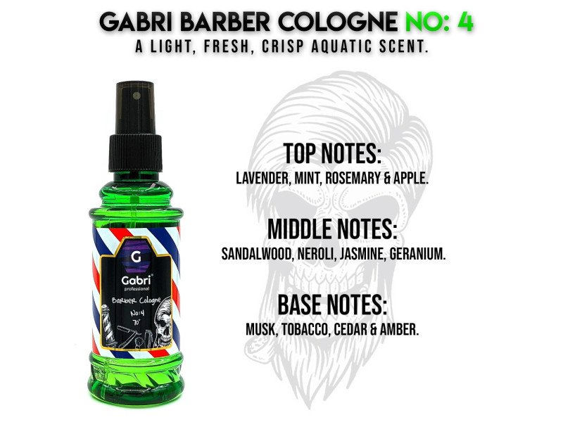 Gabri No.4 Barber Cologne Spray 150ml - No4