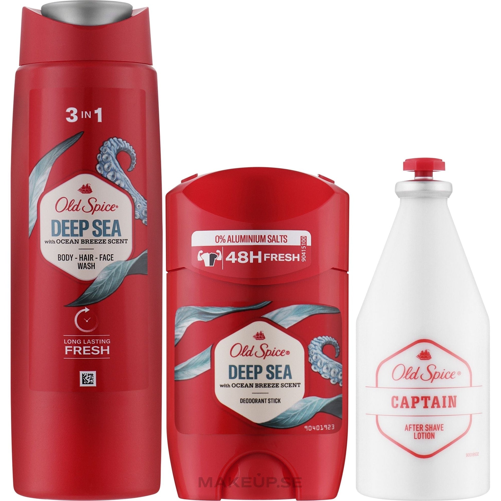 Old Spice Deep Sea Men's Grooming Gift Set with Deodorant, Shower Gel, Aftershave